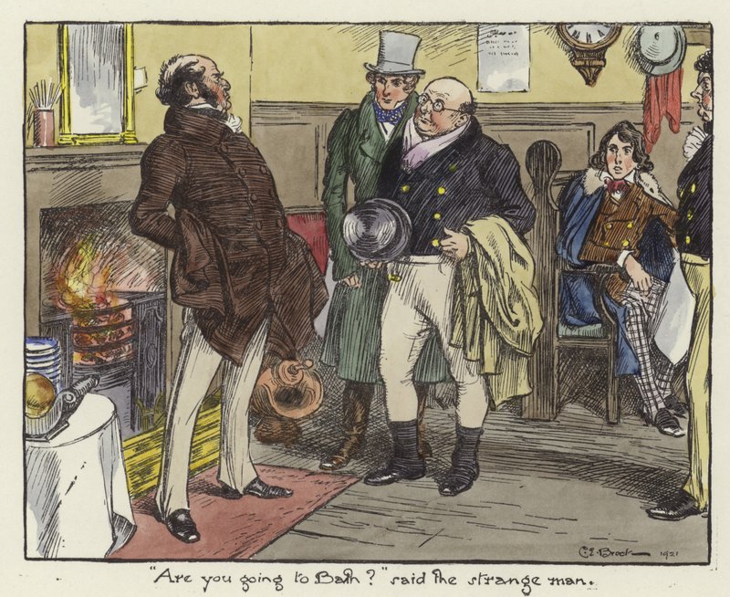 Illustration für die Pickwick Papers von Charles Edmund Brock