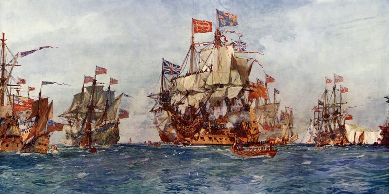 Die Heimkehr von Karl II. von Charles Edward Dixon