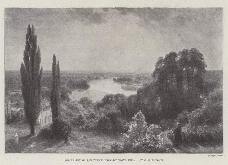 Das Tal der Themse von Richmond Hill von Charles Edward Johnson