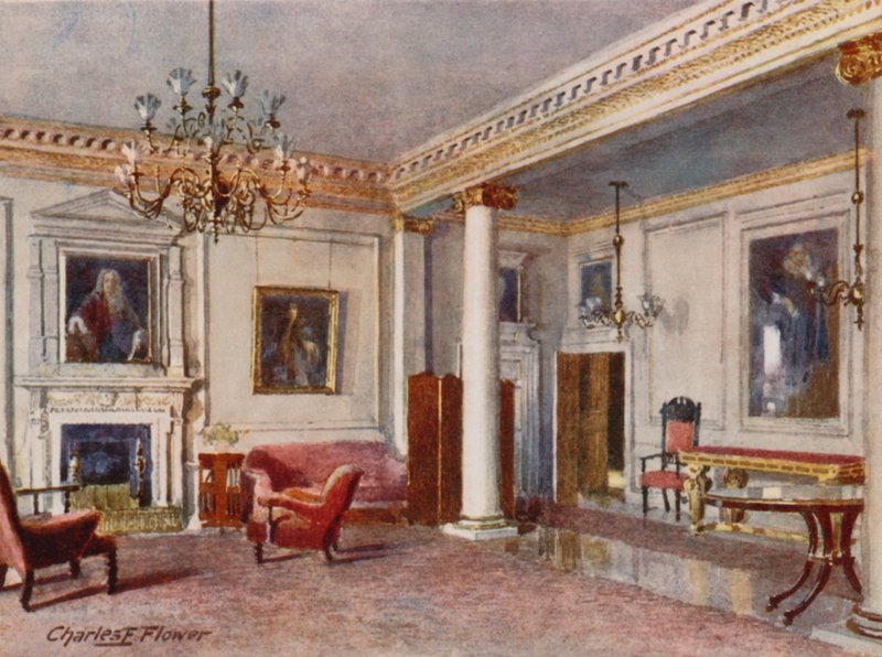 Der Empfangsraum, 10 Downing Street, 1906 von Charles Edwin Flower