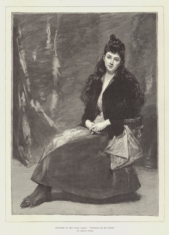 Bilder im Pariser Salon, Porträt meiner Tochter von Charles Emile Auguste Carolus Duran