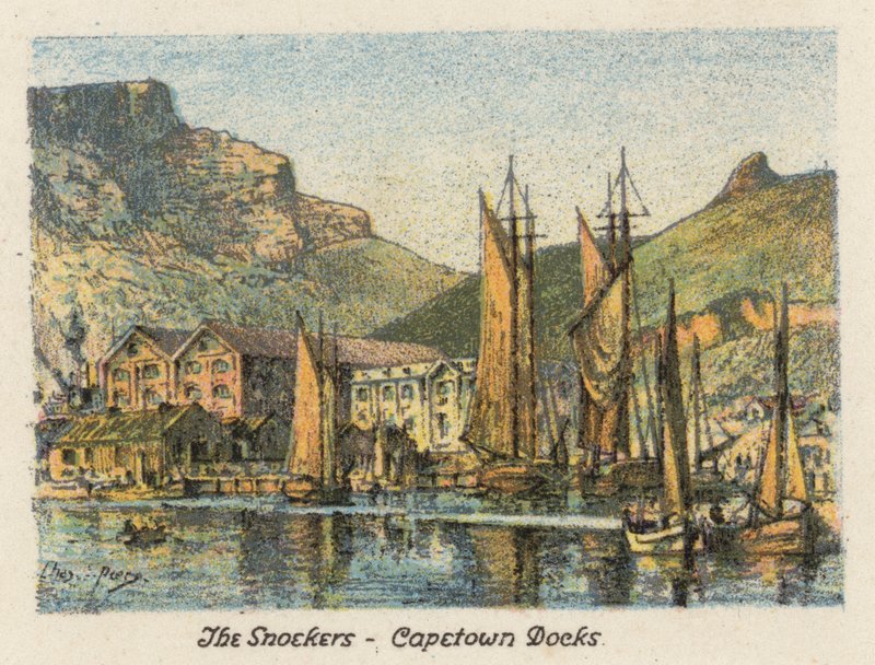 Südafrika: Die Snoekers, Kapstadtdocks von Charles Ernest Peers