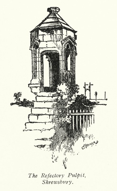 Die Kanzel im Refektorium, Shrewsbury von Charles George Harper