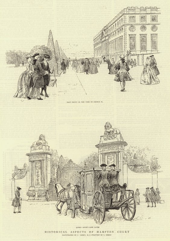 Historische Aspekte von Hampton Court von Charles Green