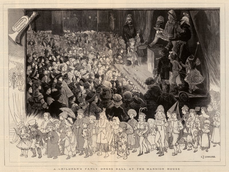Ein Kinderkostümball im Mansion House von Charles J. Staniland