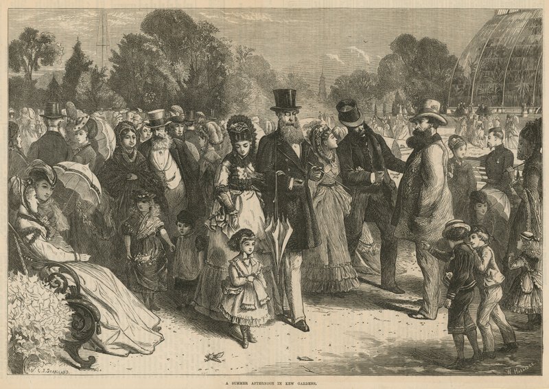 Ein Sommernachmittag in den Kew Gardens, London (Stich) von Charles J. Staniland
