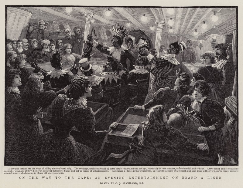 Auf dem Weg zum Kap, eine Abendunterhaltung an Bord eines Liners von Charles J. Staniland