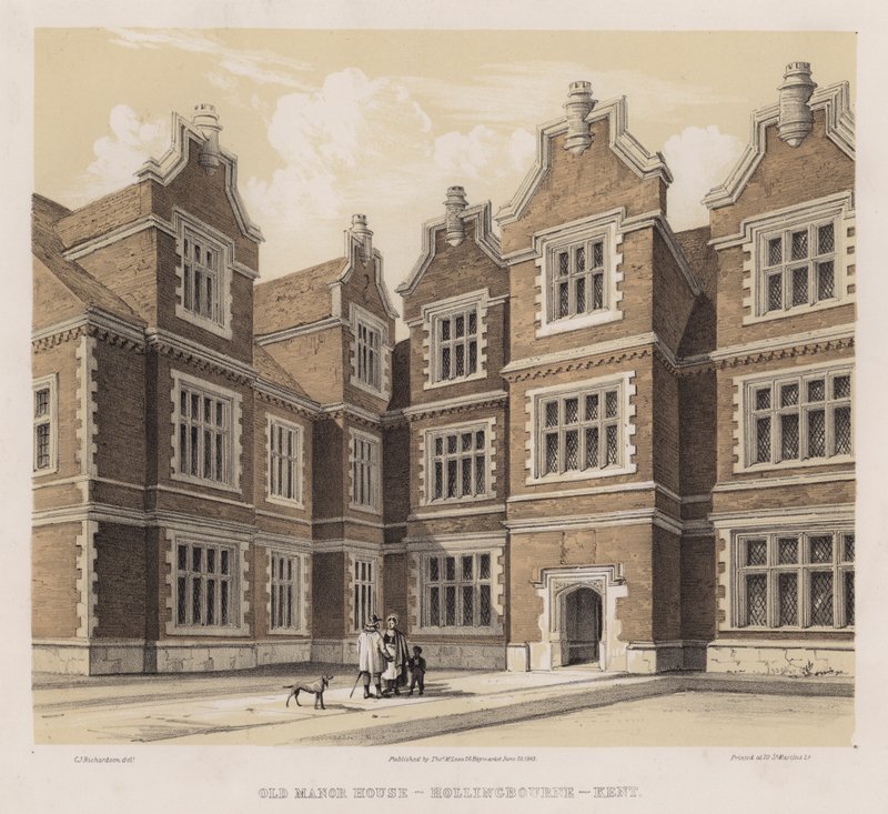 Altes Herrenhaus, Hollingbourne, Kent von Charles James Richardson