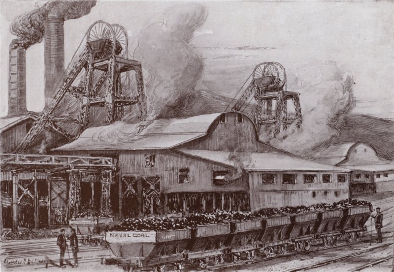 Eine walisische Kohlenmine von Charles John de (after) Lacy
