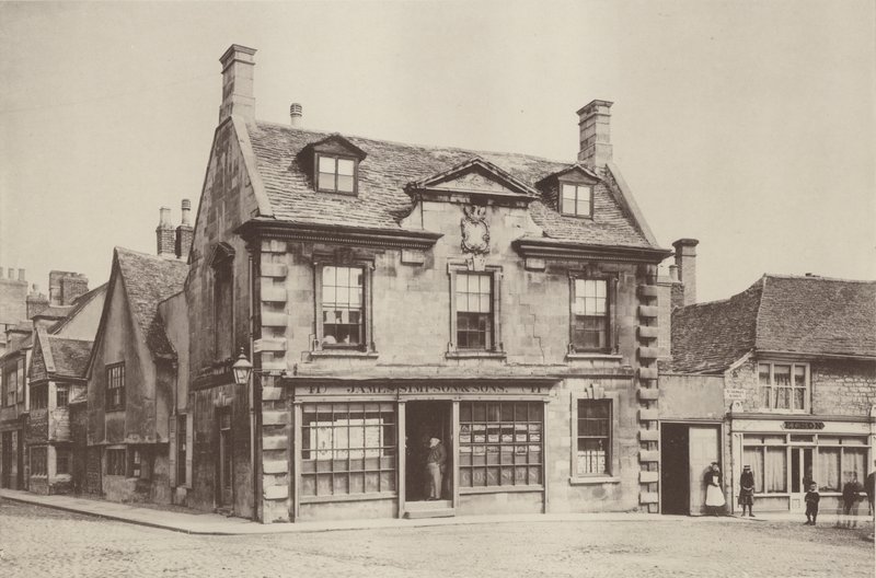 Häuser in Stamford, Lincolnshire, Marktplatz von Charles Latham