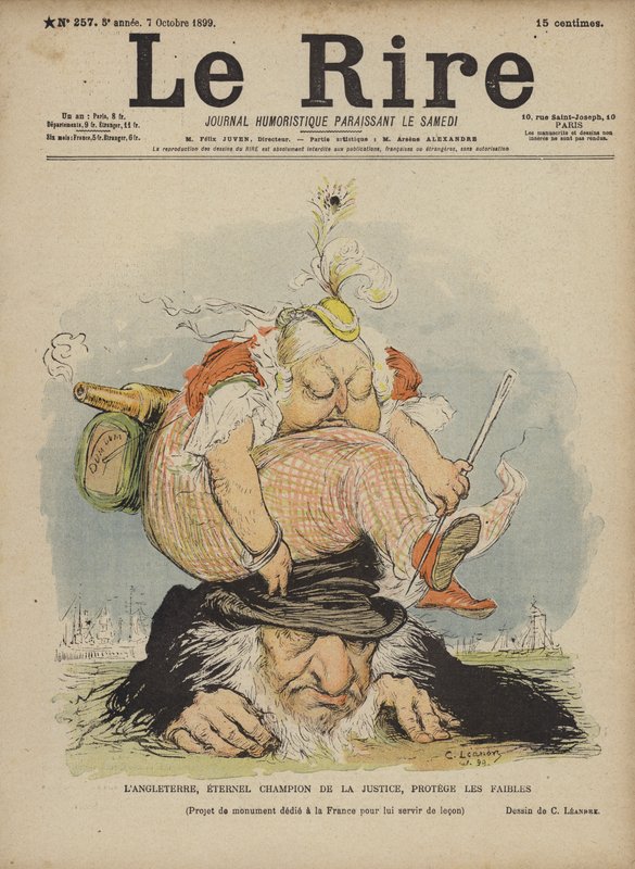 Königin Victoria, Illustration für Le Rire von Charles Leandre