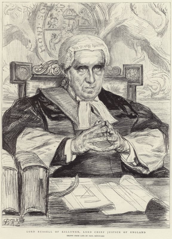 Lord Russell von Killowen (Lithografie) von Charles Paul (after) Renouard
