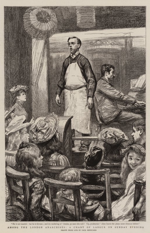 Unter den Londoner Anarchisten, ein Arbeitslied am Sonntagabend von Charles Paul Renouard