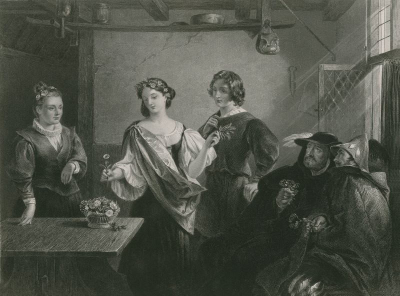 Florizel und Perdita, Das Wintermärchen von Charles Robert Leslie