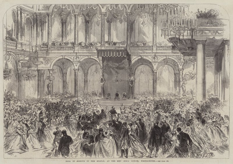 Ball zu Ehren des Sultans im neuen India Office, Westminster von Sir John Charles Robinson