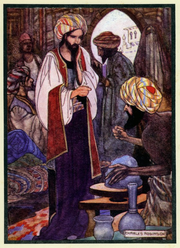 Illustration für Die Rubaiyat von Omar Khayyam von Charles Robinson