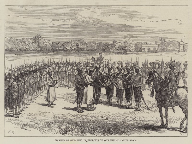 Art des Eides für Rekruten unserer indischen Armee von Sir John Charles Robinson