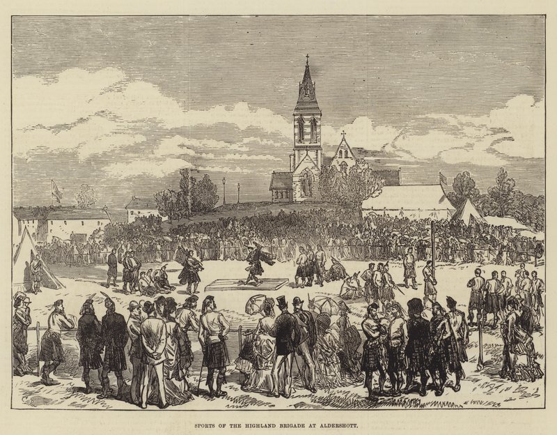 Sport der Highland Brigade in Aldershott von Sir John Charles Robinson