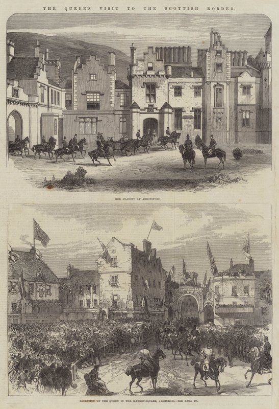 Der Besuch der Königin an der schottischen Grenze von Sir John Charles Robinson