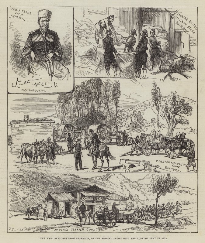 Der Krieg, Skizzen aus Erzeroum von Sir John Charles Robinson