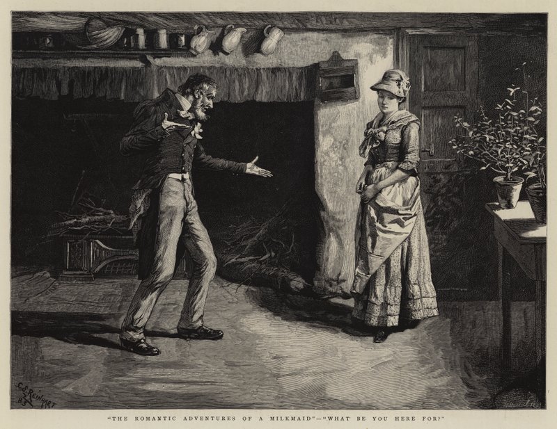 Die romantischen Abenteuer einer Milchmagd, Was machst du hier von Charles Stanley Reinhart