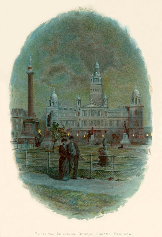 Städtische Gebäude, George Square, Glasgow von Charles Wilkinson