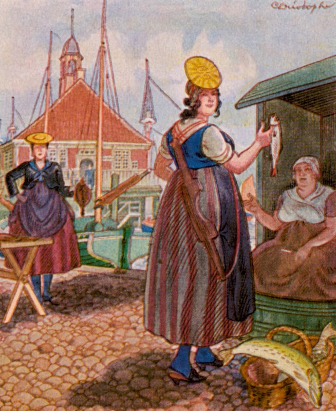 Hamburger Fischmarkt von Christophe (1856 1945)