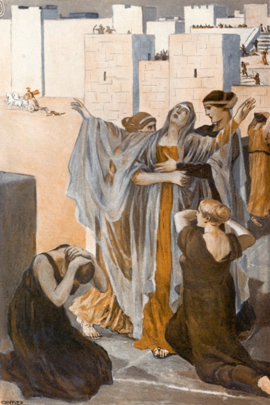 Illustration für die Ilias von Homer von Clement Goutier