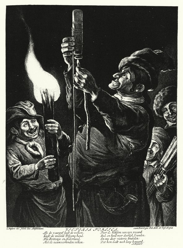Die Öffentlichkeit drückt ihre Freude über die Eroberung von Namur durch Wilhelm III. von England aus von Cornelis Dusart