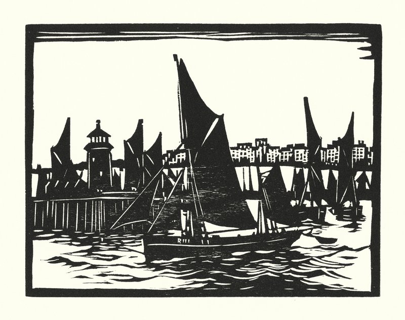 Fischerboote und Lastkähne: Ramsgate Trawler von Cyril A. Wilkinson