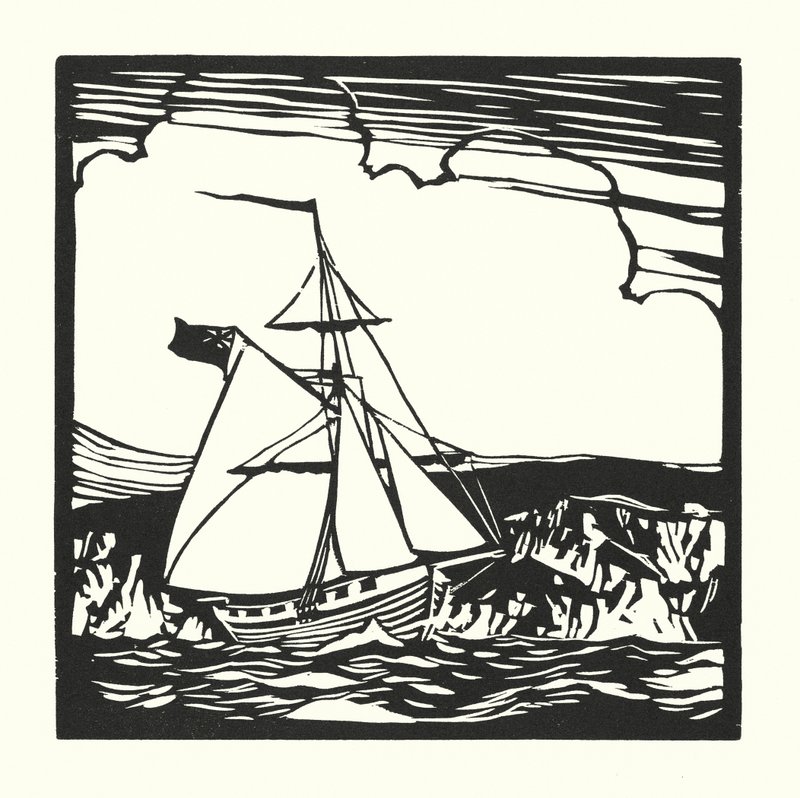 Fischerboote und Lastkähne: Revenue Cutter von Cyril A. Wilkinson