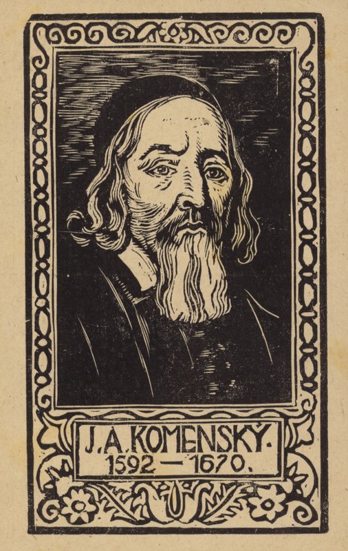 Johann Amos Comenius (1592-1670), tschechischer Lehrer, Pädagoge und Schriftsteller von Czech School