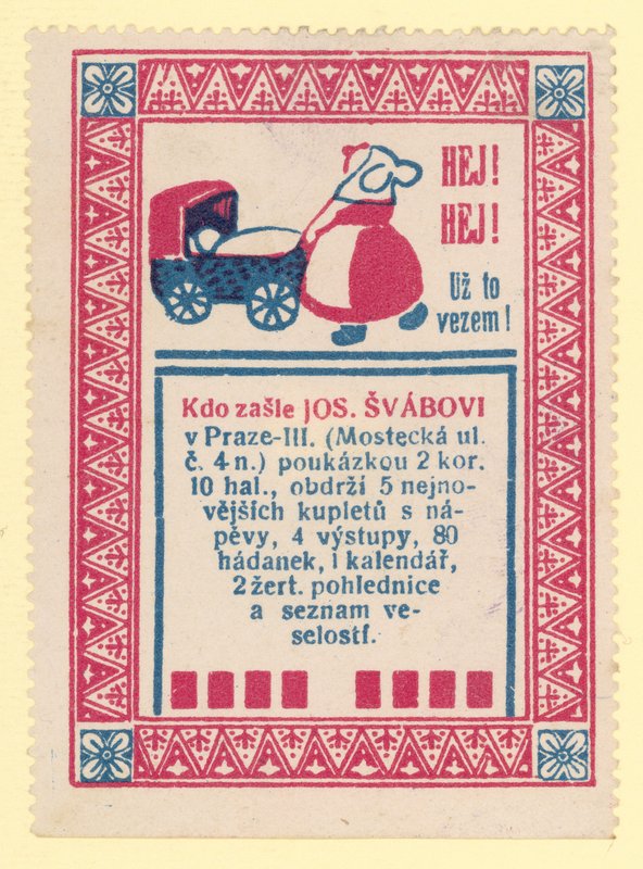 Frau mit Kinderwagen von Czech School