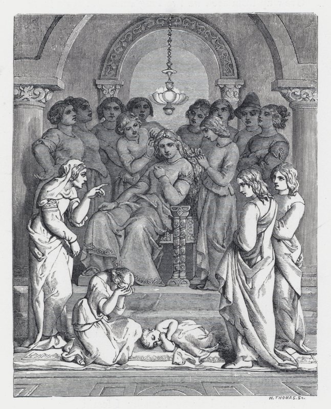 Illustration zu Tennysons Gedicht, Die Prinzessin von Daniel (after) Maclise