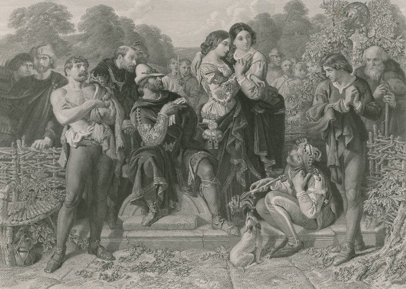 Orlando und der Ringer, Wie es euch gefällt von Daniel Maclise