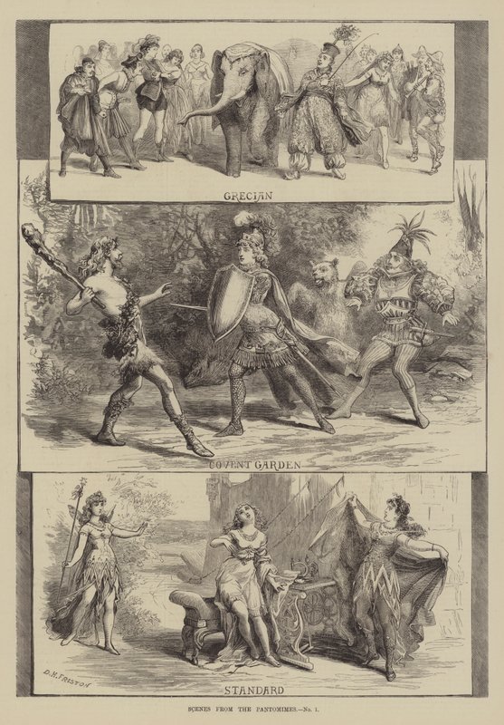 Szenen aus den Pantomimen von David Henry Friston