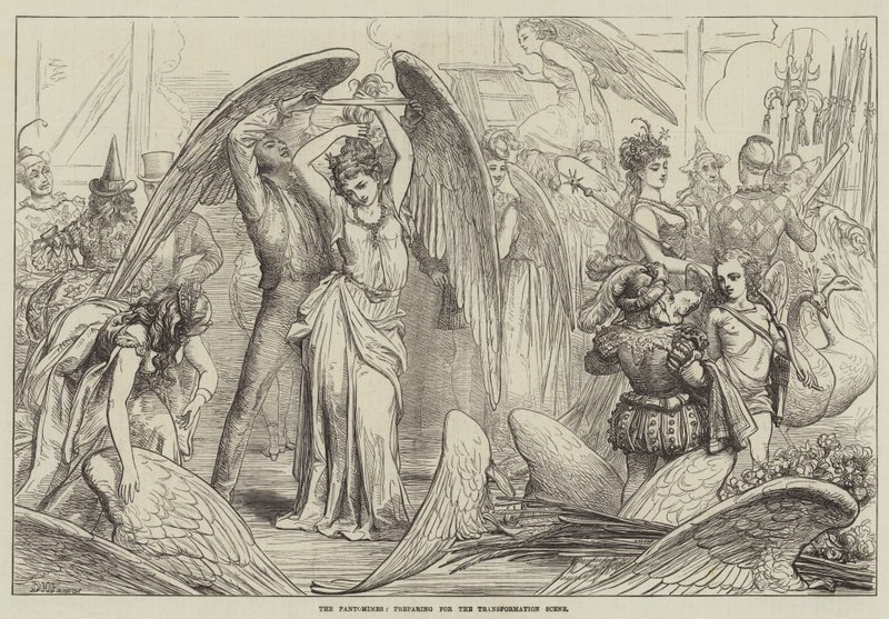 Die Pantomimen, Vorbereitung auf die Verwandlungsszene von David Henry Friston