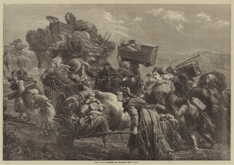 Der letzte Ansturm der Bauern nach Paris von David Henry Friston
