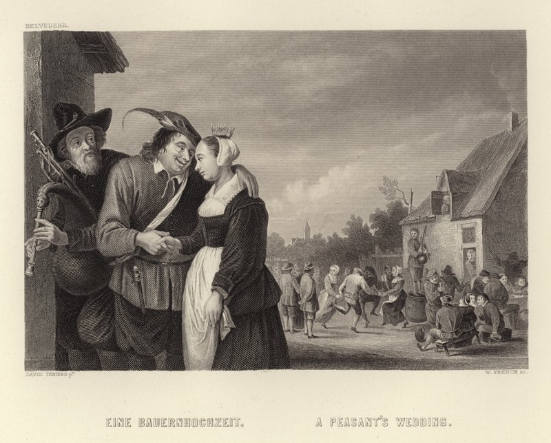 Eine Bauernhochzeit von David Teniers the Younger