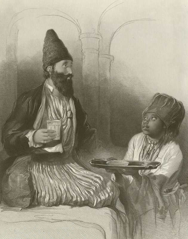 Ein persischer Prinz, sein Sklave bringt ihm Sorbet von David Wilkie