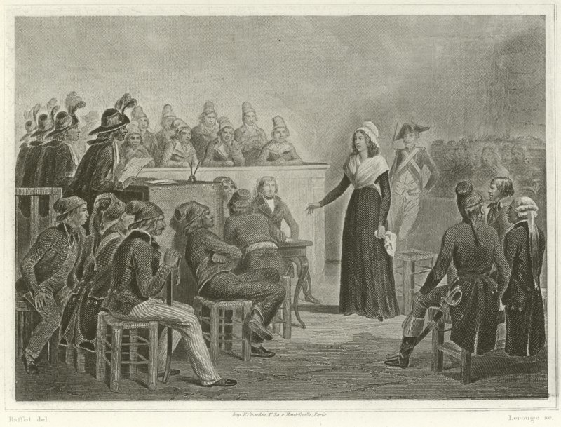 Marie Antoinette vor dem Revolutionstribunal von Denis Auguste Marie Raffet