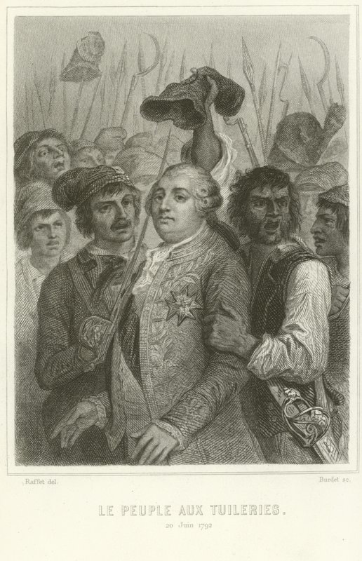 Die Menschen im Tuilerienpalast von Denis Auguste Marie Raffet