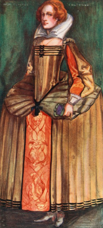 Eine Frau aus der Zeit von Elisabeth 1558-1603 von Dion Clayton Calthrop