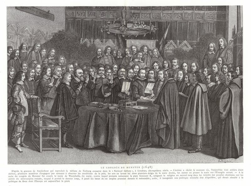 Der Frieden von Münster, 1648 von Dutch School
