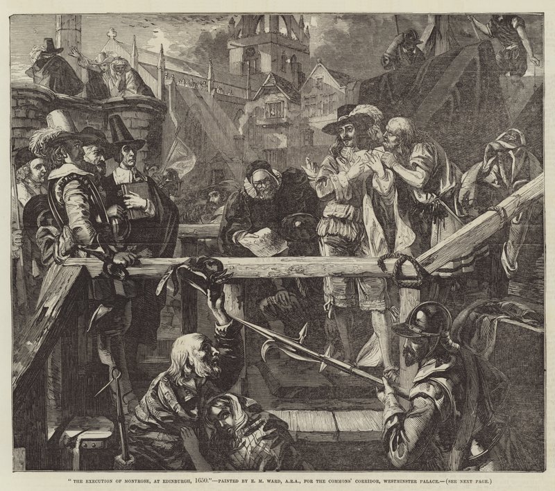 Die Hinrichtung von Montrose in Edinburgh, 1650 von Edgar Melville Ward