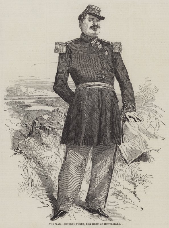 Der Krieg, General Forey, der Held von Montebello von Edmond Morin