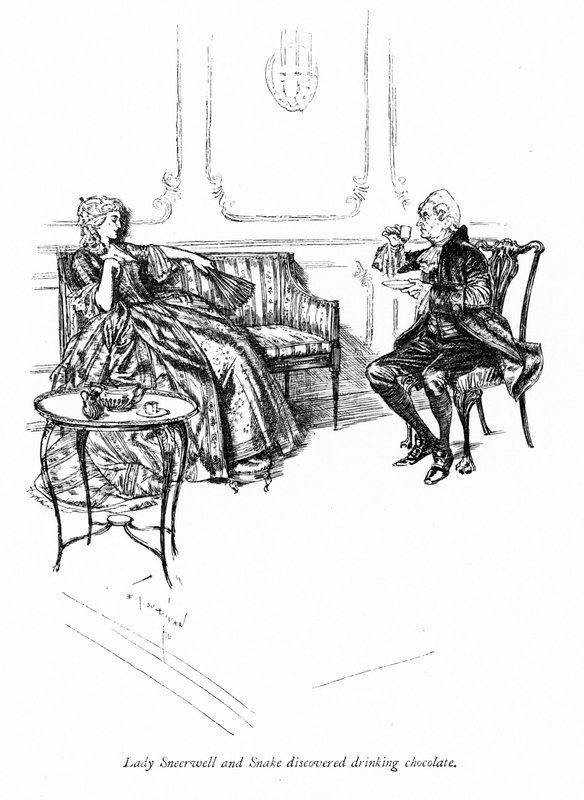 Illustration für Sheridans Die Schule der Skandale (Gravur) von Edmund Joseph (after) Sullivan
