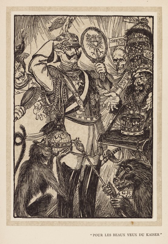 Der Kranz des Kaisers: "Pour Les Beaux Yeux Du Kaiser" von Edmund Joseph (after) Sullivan