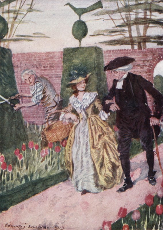 Illustration für Der Pfarrer von Wakefield von Oliver Goldsmith von Edmund Joseph Sullivan