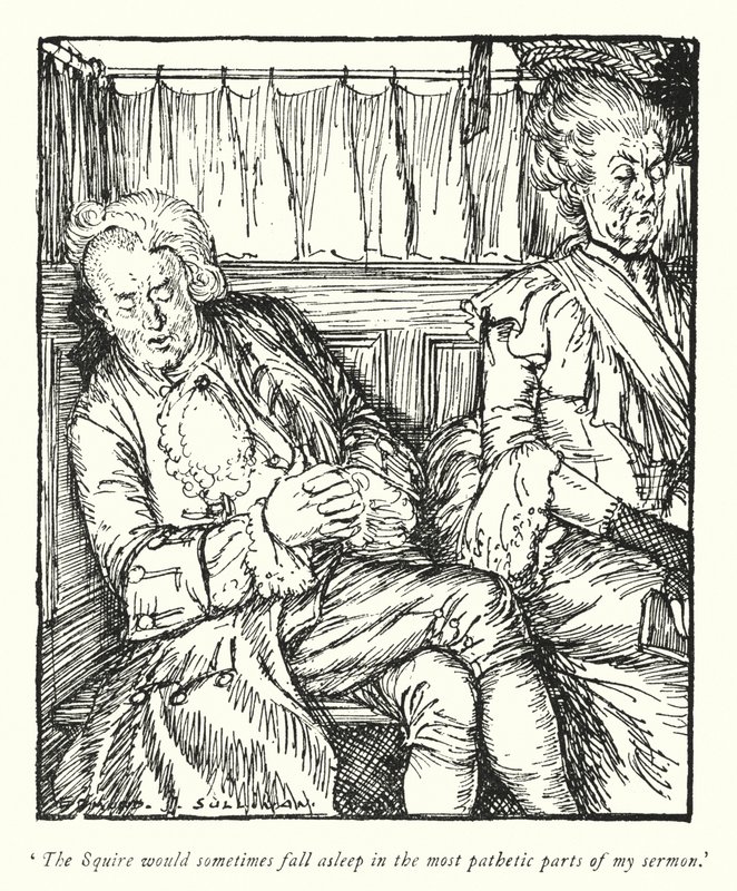 Illustration für Der Pfarrer von Wakefield von Oliver Goldsmith von Edmund Joseph Sullivan